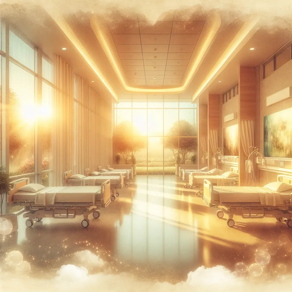 Dreamy hospital setting in a dream