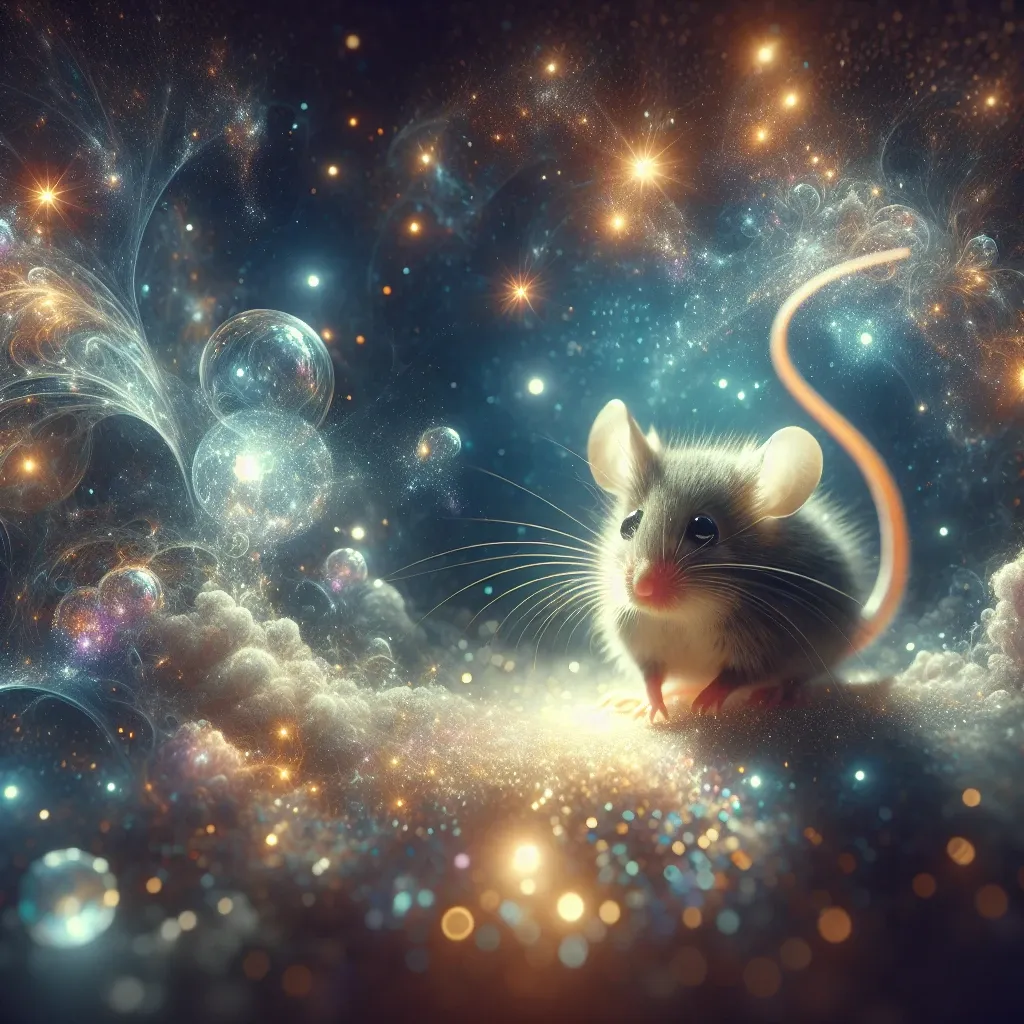 Illustration of a mouse in a dream