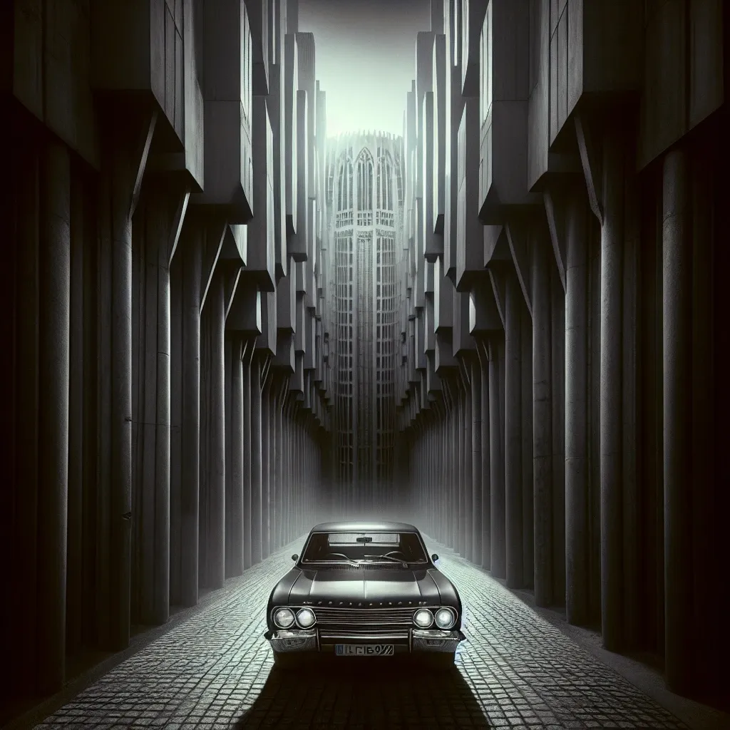 Illustration of a stolen car in a dream
