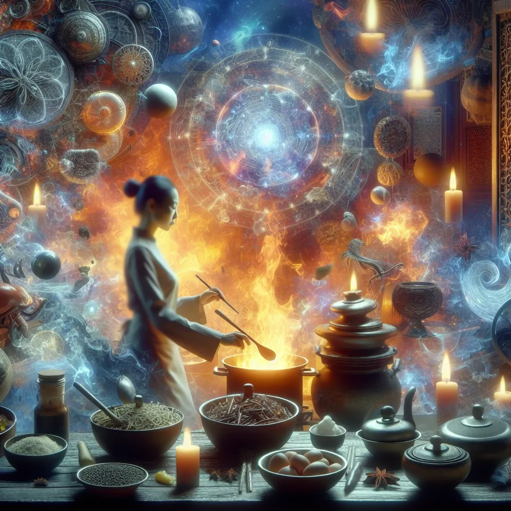 Symbolic representation of cooking in dreams as a form of divine communication