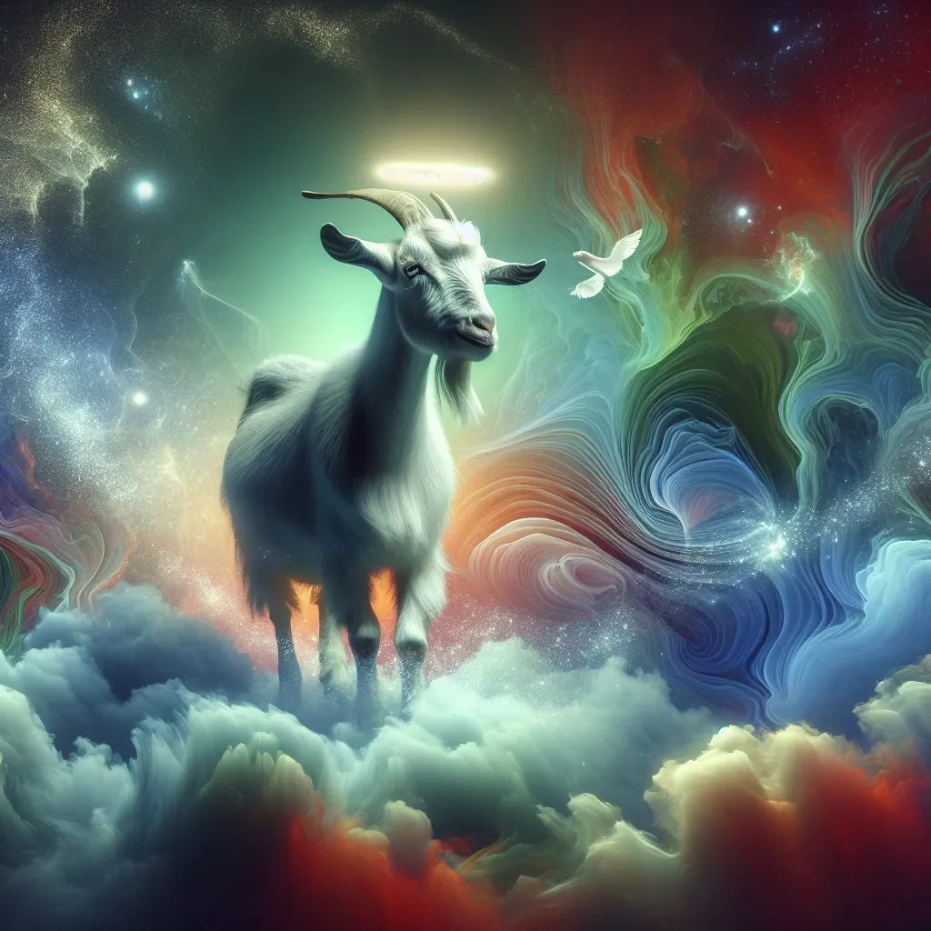 Illustration of a goat representing the symbolic significance in biblical dreams.