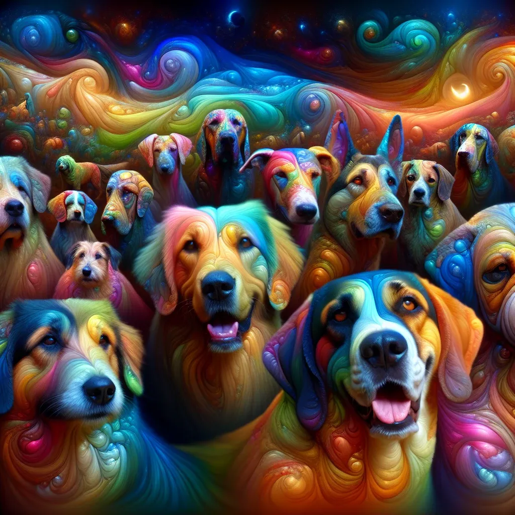 Multiple dogs in a dream
